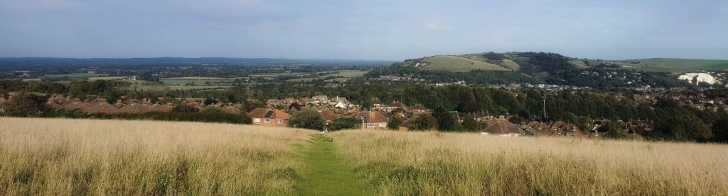 view of Lewes from Jills Pond